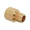 Thrifco Plumbing 3/8 Inch FIP x 1/4 Inch MIP Brass Hex Bushing Adapter 9319044 - alternate 1